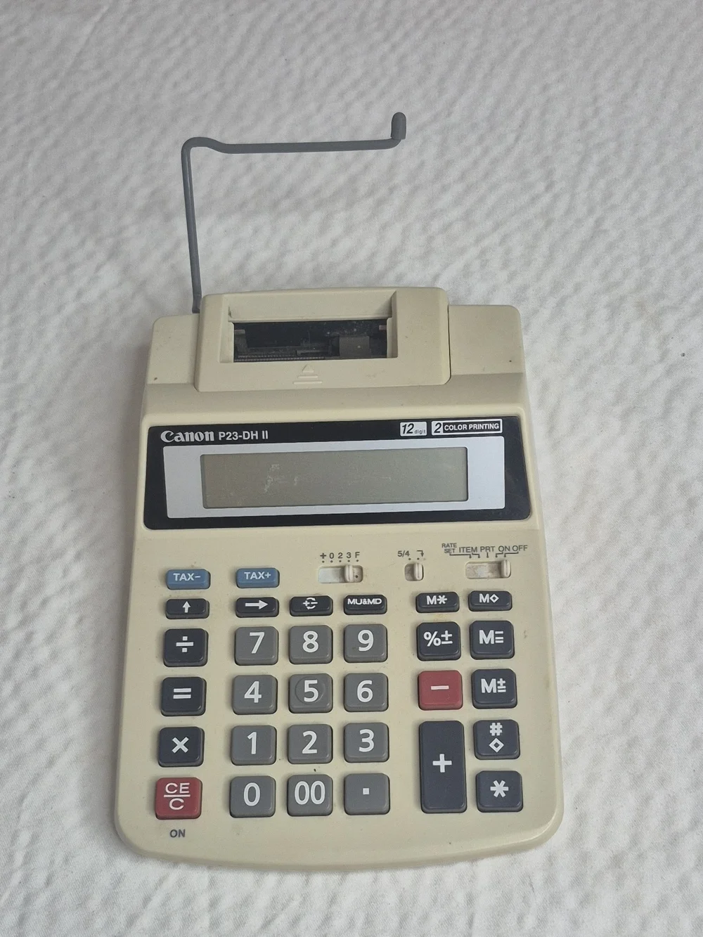Canon P23-DH II Desktop Printing Calculator 12-Digit 2-Color Printer